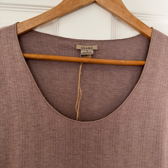 Anama brown ribbed knit top - Picture 3 of 6